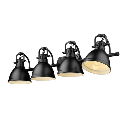 Yep by Golden Lighting Duncan 4-light Vanity in Matte Black