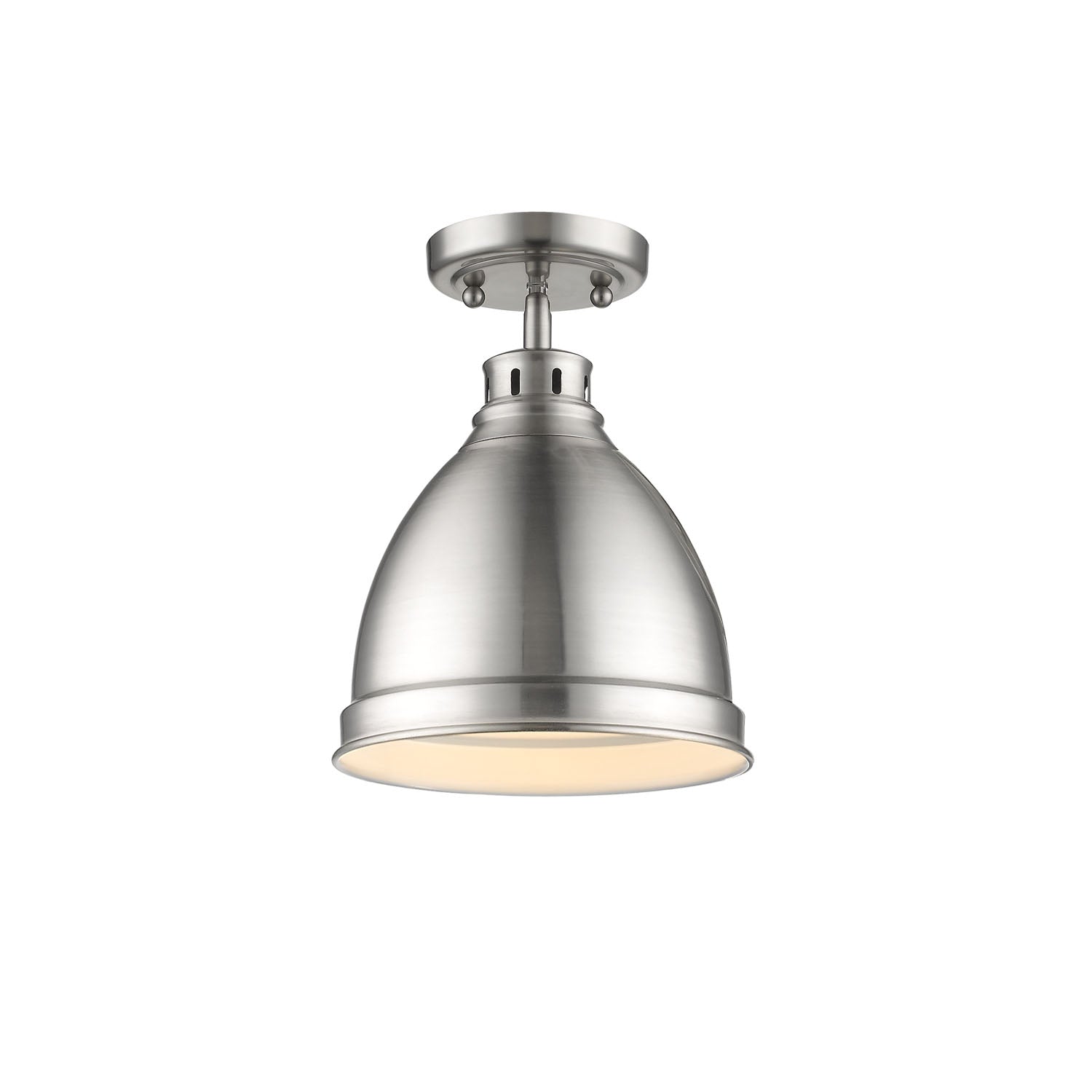 Duncan 1-light Flush Mount in Pewter