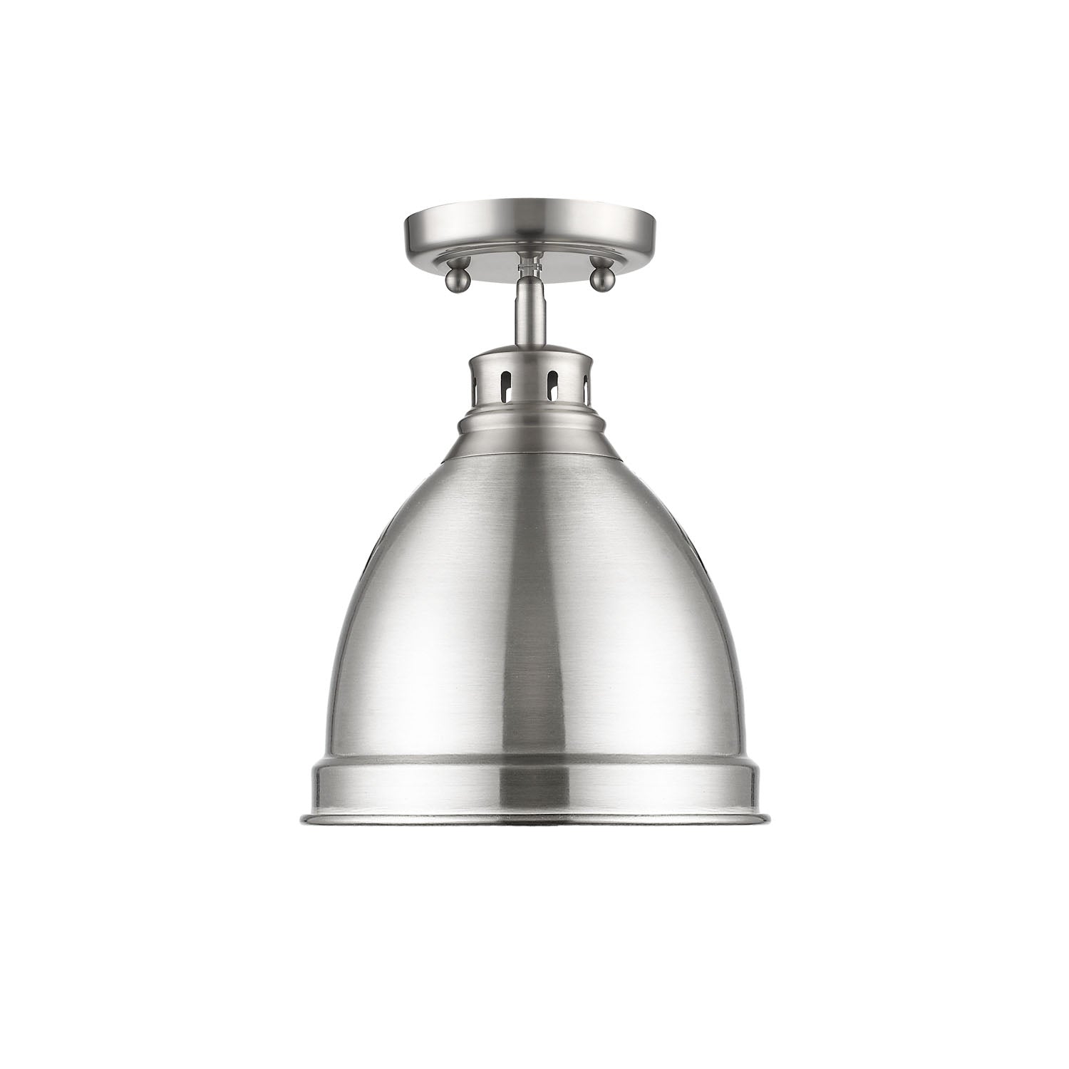 Duncan 1-light Flush Mount in Pewter