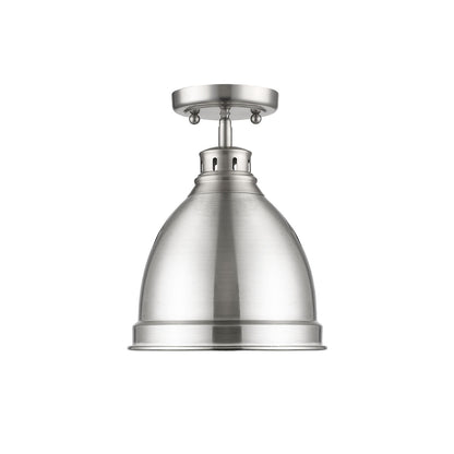 Duncan 1-light Flush Mount in Pewter