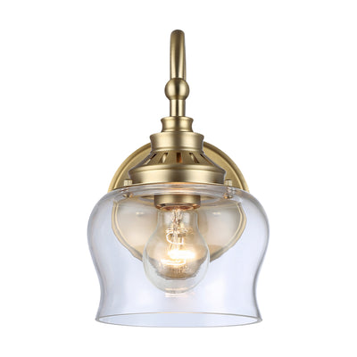 Daphne 1-light Wall Sconce in Brushed Champagne Brass - Golden Lighting