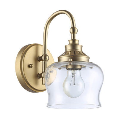 Daphne 1-light Wall Sconce in Brushed Champagne Brass, alternate view - Golden Lighting