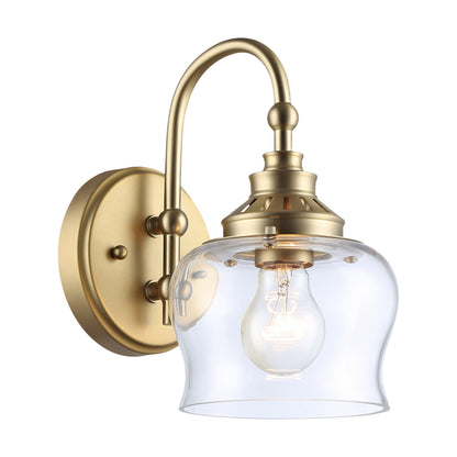 Daphne 1-light Wall Sconce in Brushed Champagne Brass