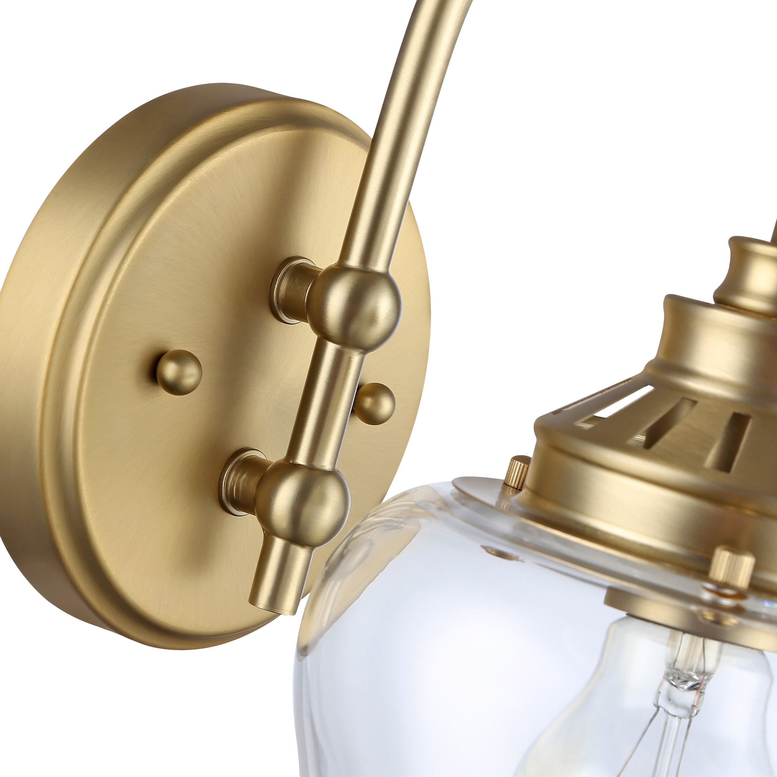 Daphne 1-light Wall Sconce in Brushed Champagne Brass