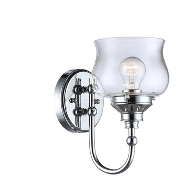 Daphne 1-light Wall Sconce in Chrome - Golden Lighting