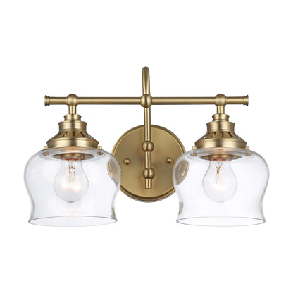 Daphne 2-light Vanity in Brushed Champagne Brass