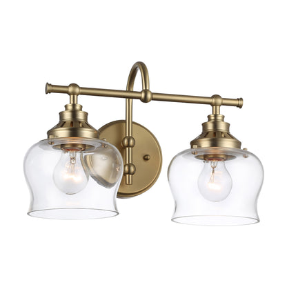 Daphne 2-light Vanity in Brushed Champagne Brass