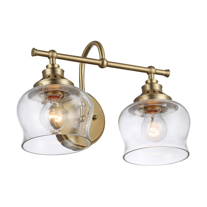Daphne 2-light Vanity in Brushed Champagne Brass