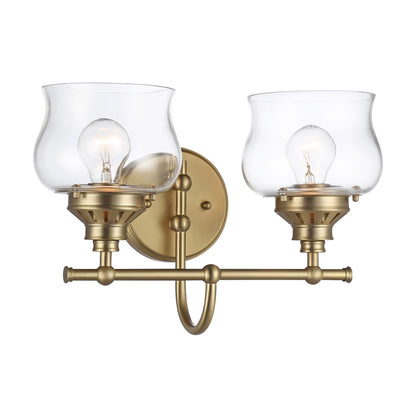 Daphne 2-light Vanity in Brushed Champagne Brass