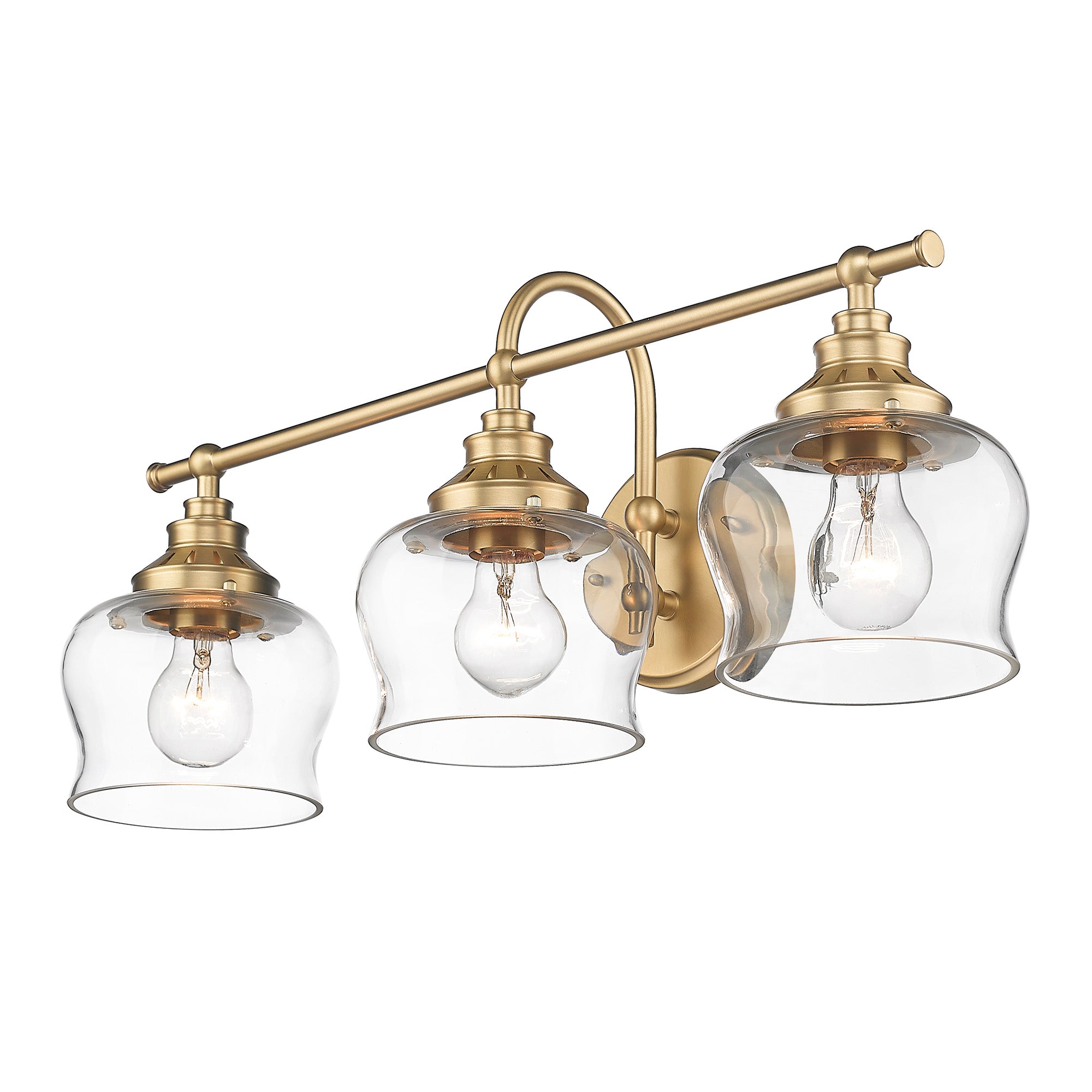 Daphne 3-light Vanity in Brushed Champagne Brass
