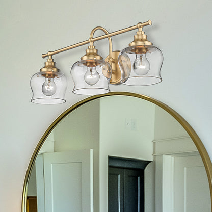 Daphne 3-light Vanity in Brushed Champagne Brass