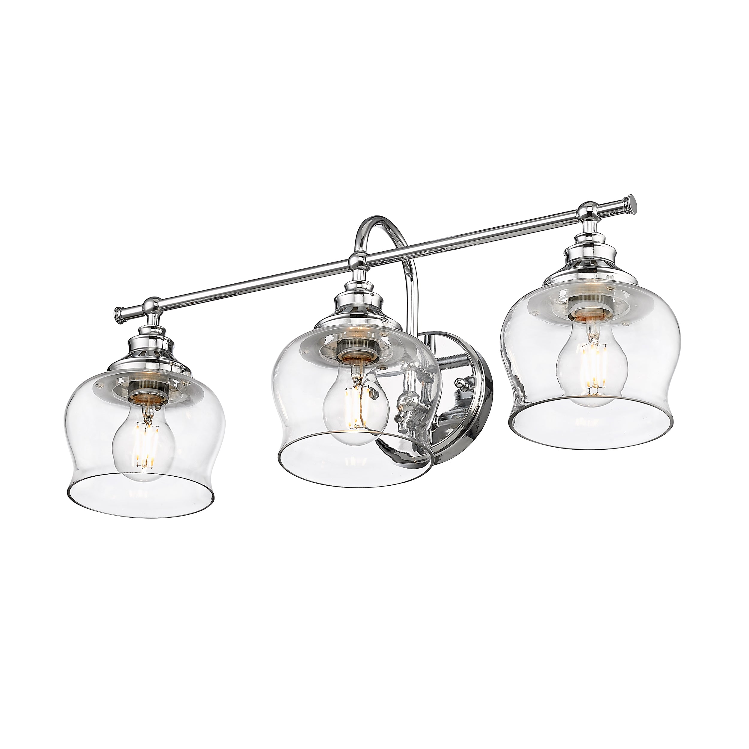 Wry Lighting Daphne 3-light Vanity in Chrome - Default Title - Golden Lighting