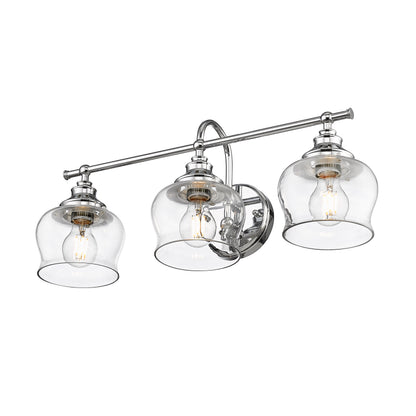 Wry Lighting Daphne 3-light Vanity in Chrome - Default Title - Golden Lighting