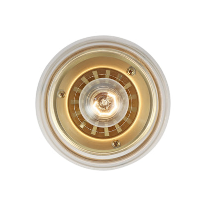 Daphne 1-light Semi-Flush Mount in Brushed Champagne Brass