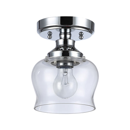 Daphne 1-light Semi-Flush Mount in Chrome