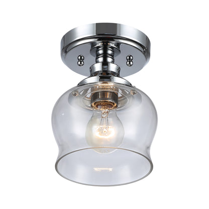 Daphne 1-light Semi-Flush Mount in Chrome