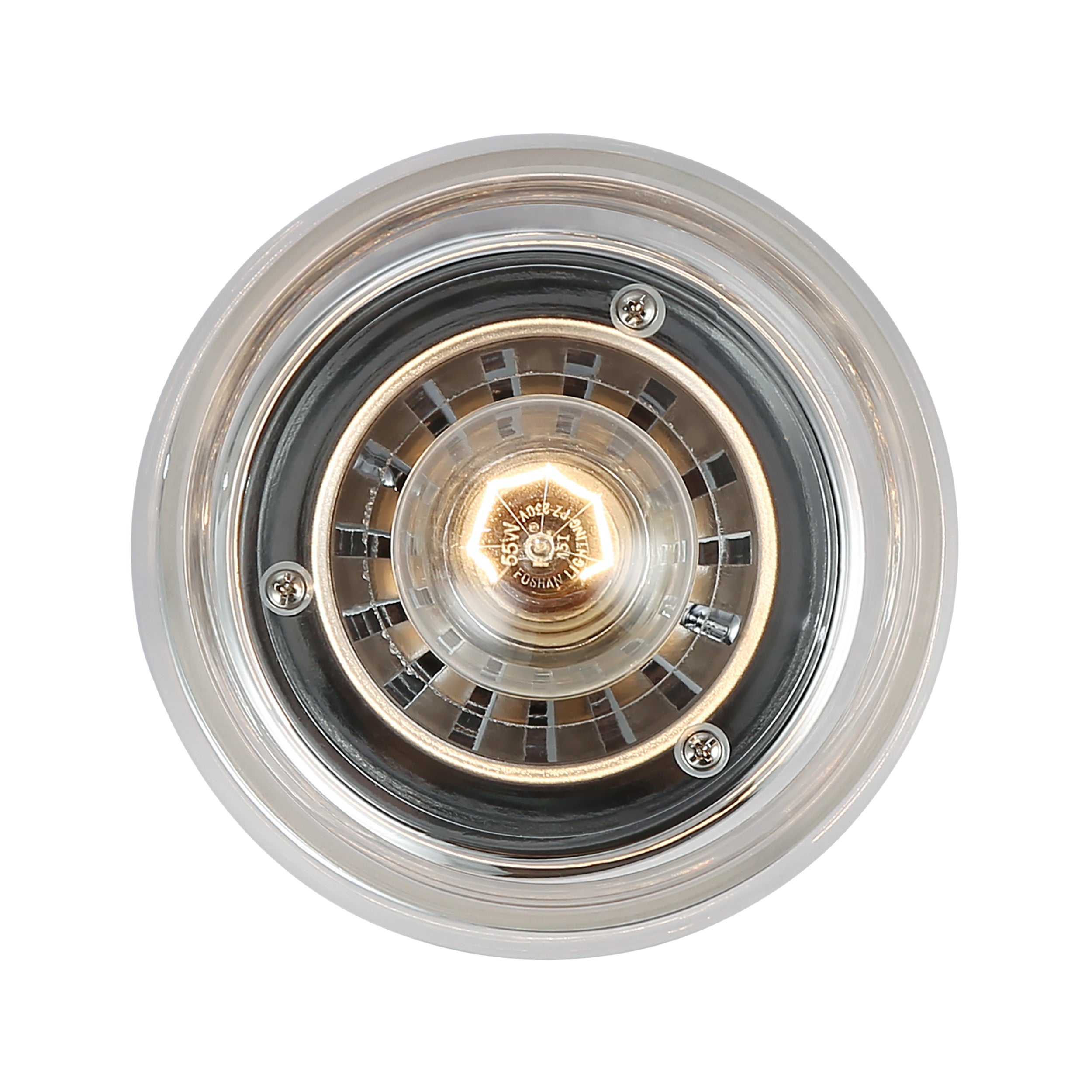 Daphne 1-light Semi-Flush Mount in Chrome