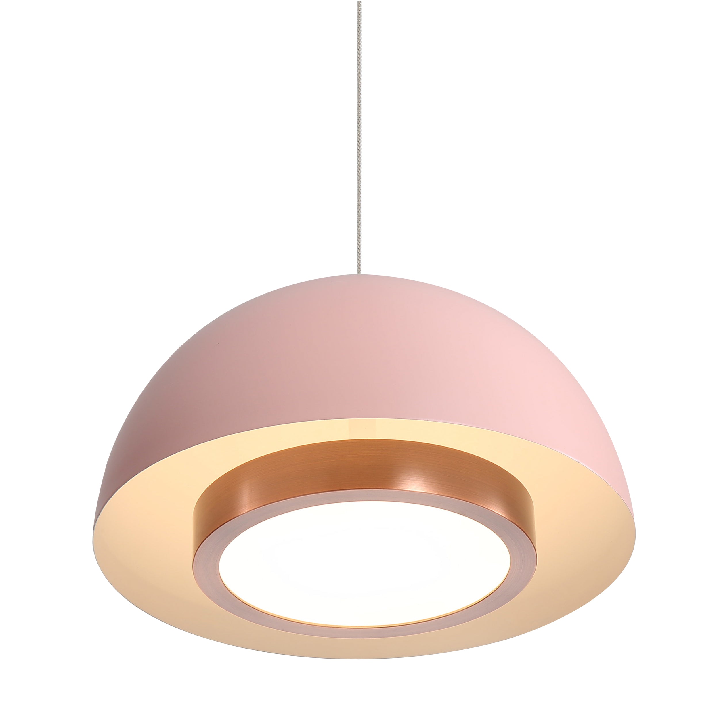 Solsken Integrated LED Pendant in Dusty Rose
