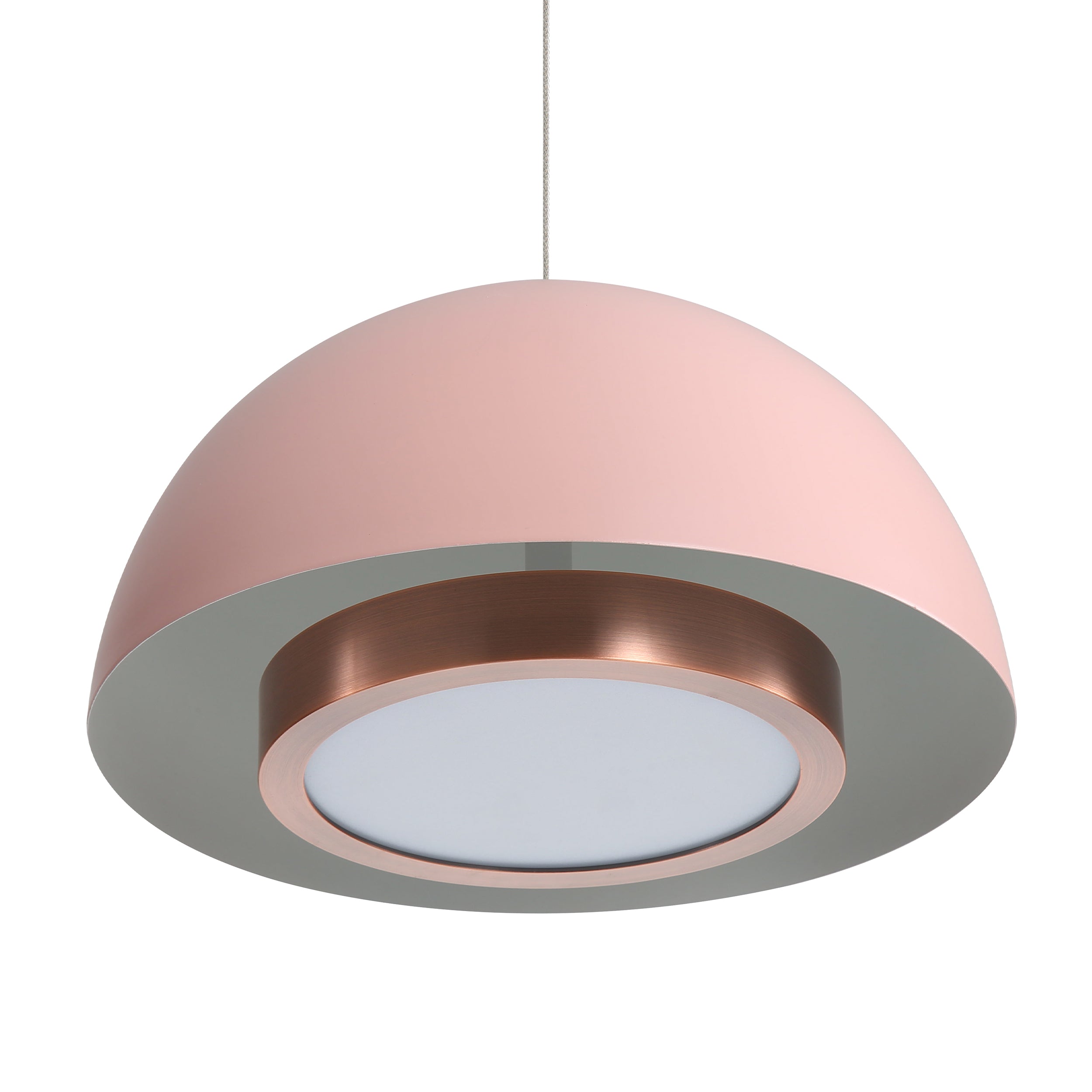 Solsken Integrated LED Pendant in Dusty Rose