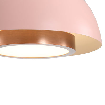 Solsken Integrated LED Pendant in Dusty Rose