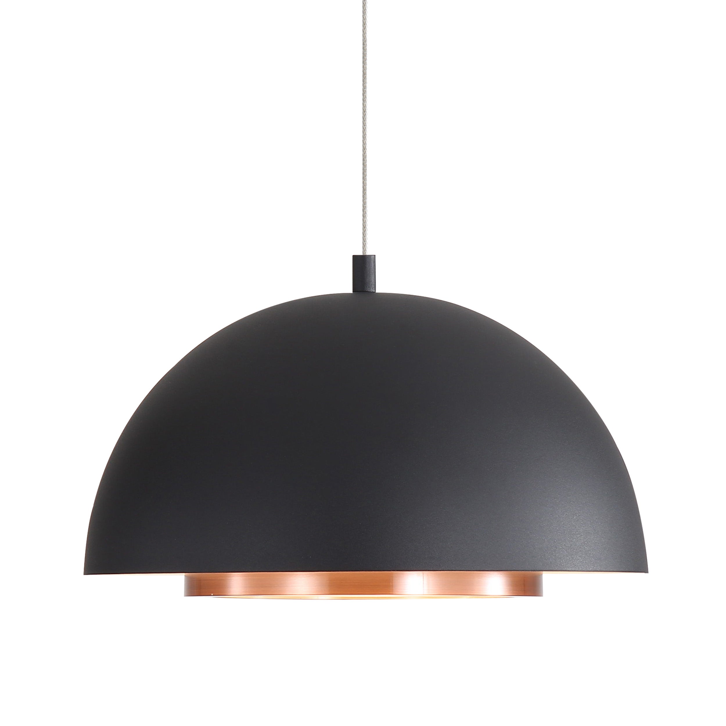 Solsken Integrated LED 12in Pendant in Sand Black