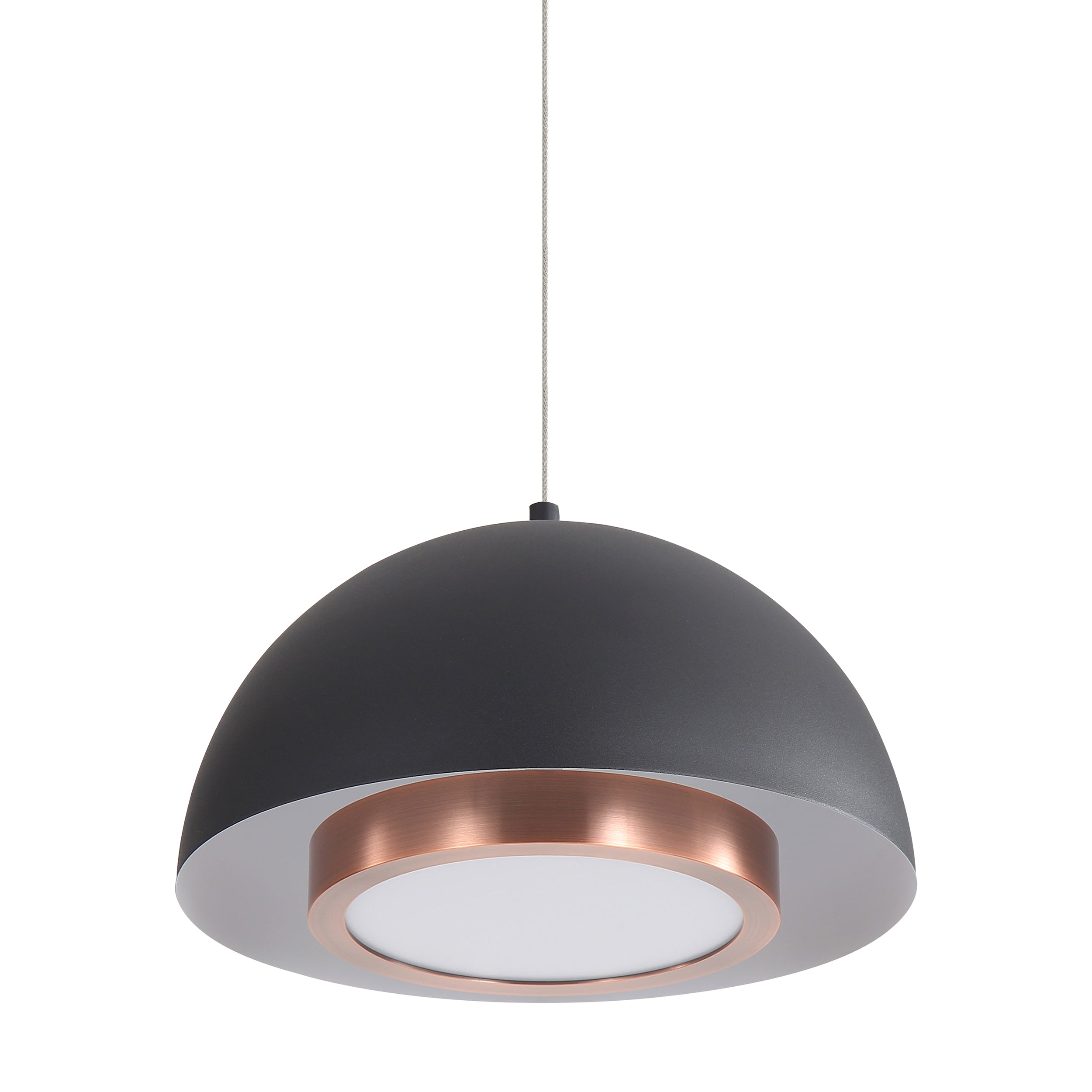 Solsken Integrated LED 12in Pendant in Sand Black