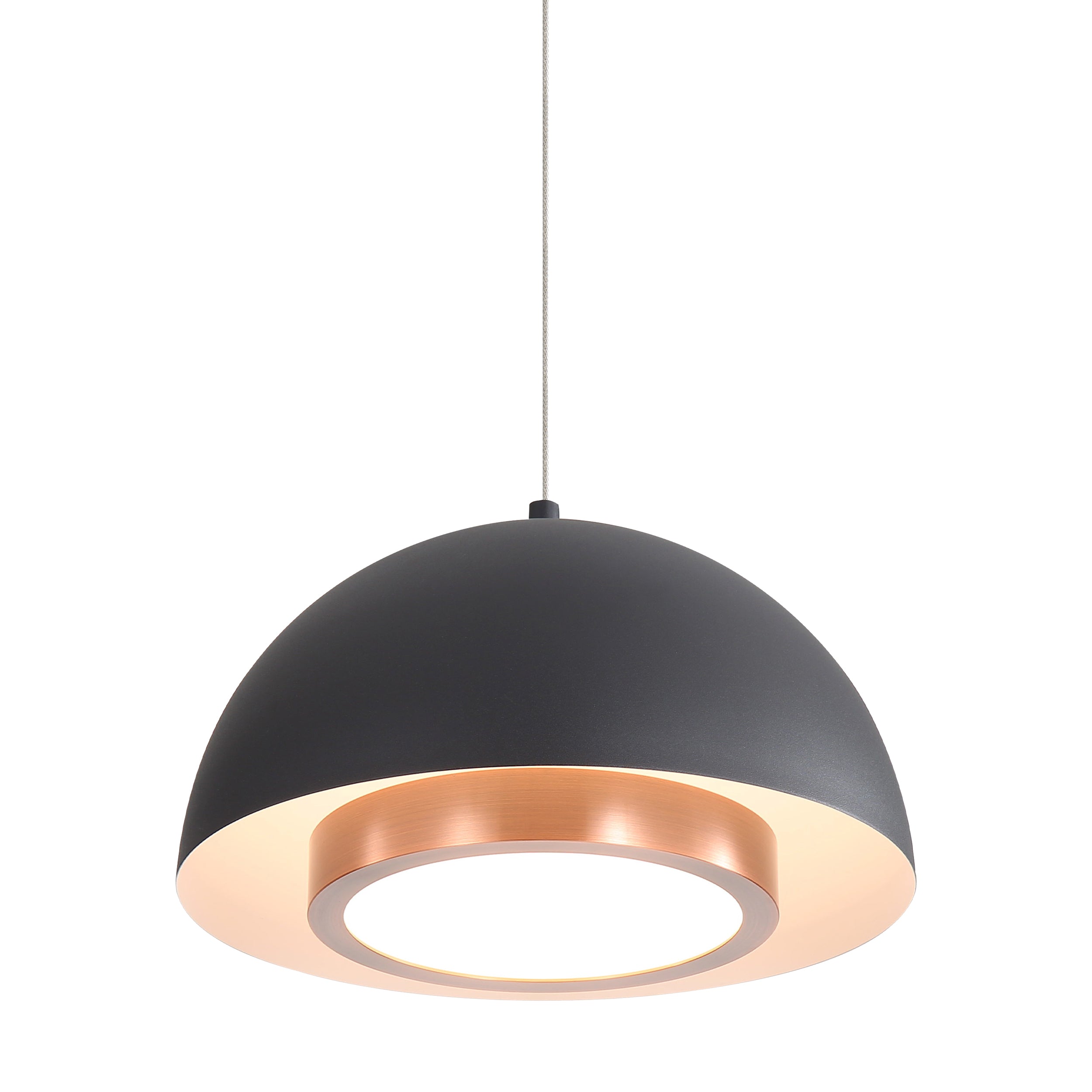 Solsken Integrated LED 12in Pendant in Sand Black