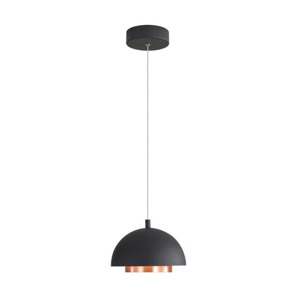 Solsken Integrated LED 7in Pendant in Sand Black