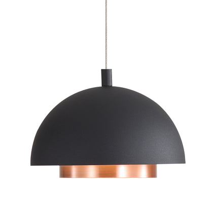 Solsken Integrated LED 7in Pendant in Sand Black