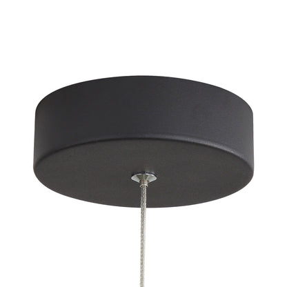 Solsken Integrated LED 7in Pendant in Sand Black