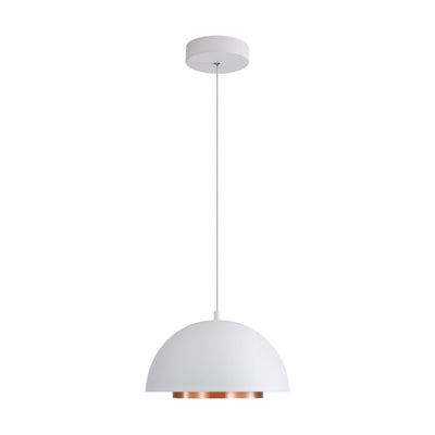 Solsken Integrated LED 7in Pendant in Sand White, alternate view - Golden Lighting