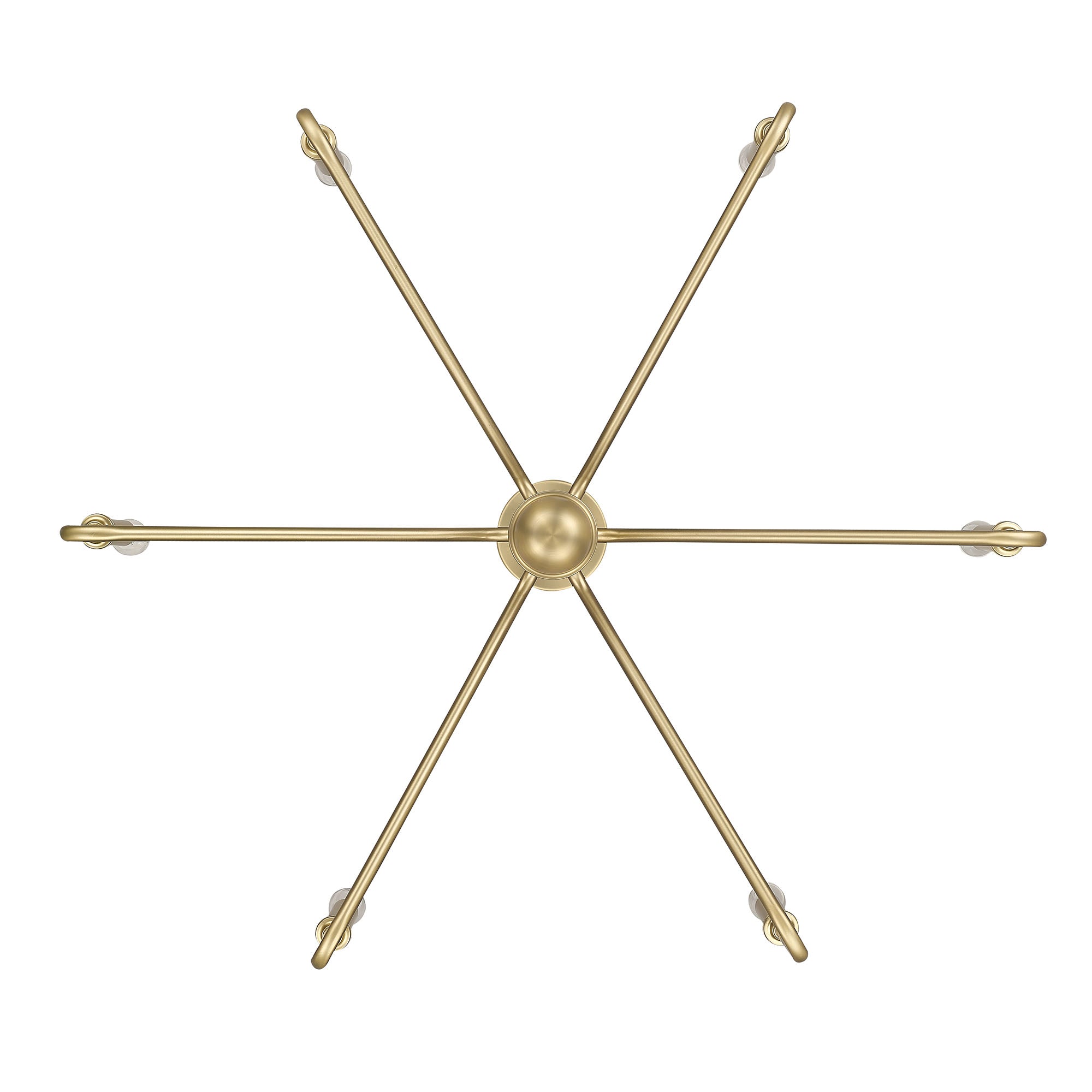 Yep by Golden Lighting Kennedy 6-light Island Light in Brushed Champagne Brass - - Golden Lighting