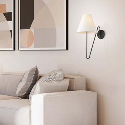 Yep by Golden Lighting Kennedy 1-light Swing Arm Wall Lamp in Natural Black - - Golden Lighting