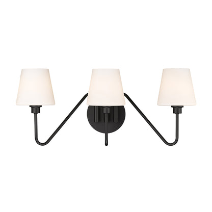 Yep by Golden Lighting Kennedy 3-light Vanity in Natural Black