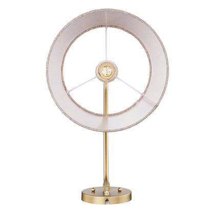 Ryleigh 1-light Swing Arm in Brushed Champagne Brass and Natural Sisal shade