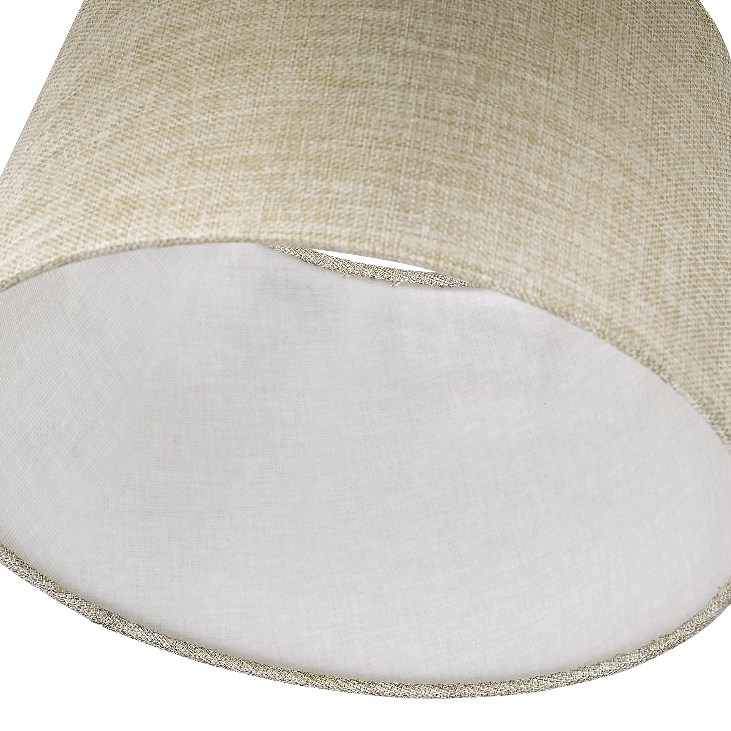 Ryleigh 1-light Swing Arm in Brushed Champagne Brass and Natural Sisal shade