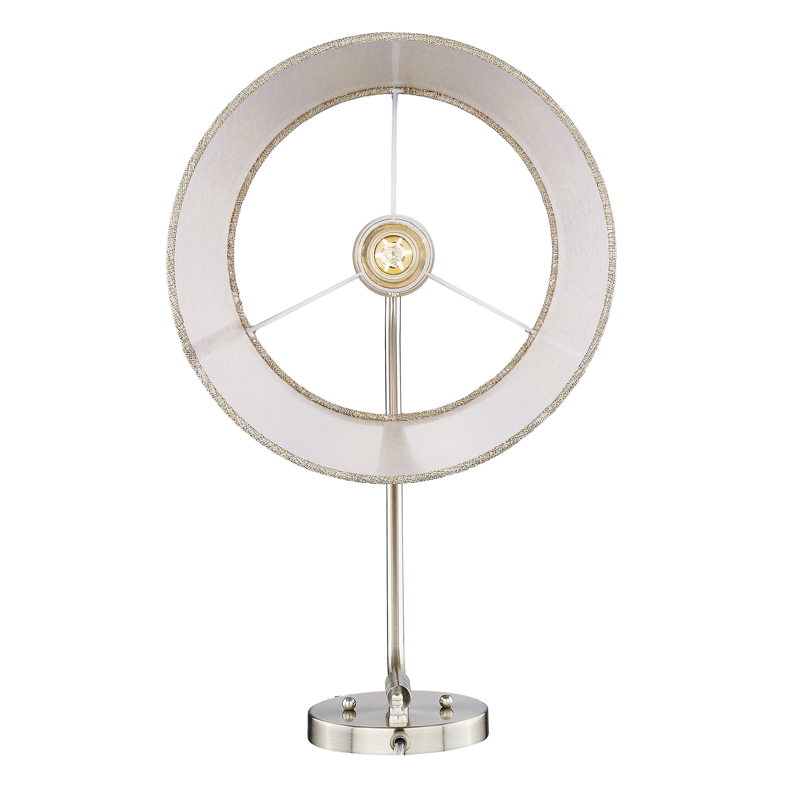 Ryleigh 1-light Swing Arm Wall Lamp in Pewter and Natural Sisal shade