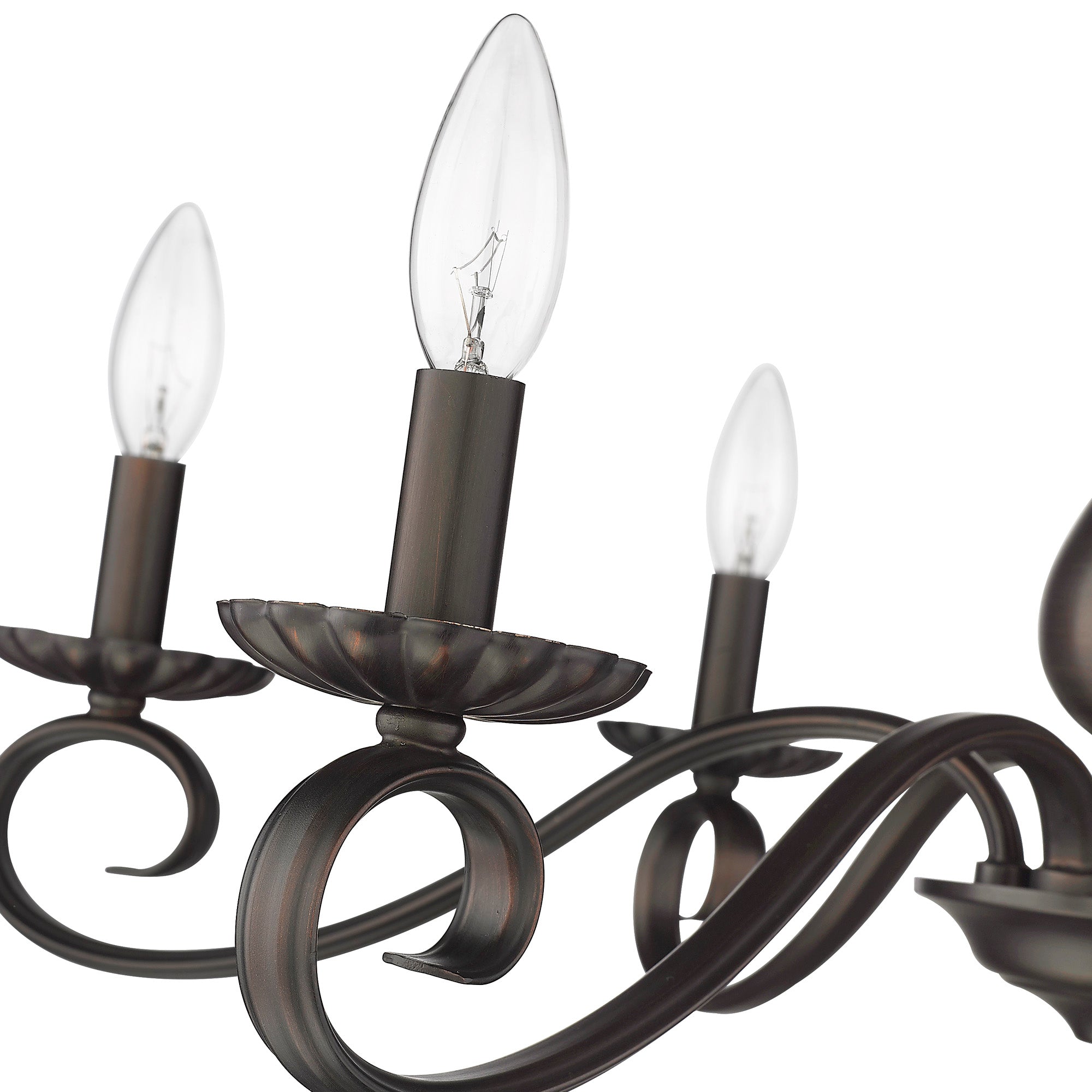 Larrick 6-light Semi-Flush Mount in Rubbed Bronze