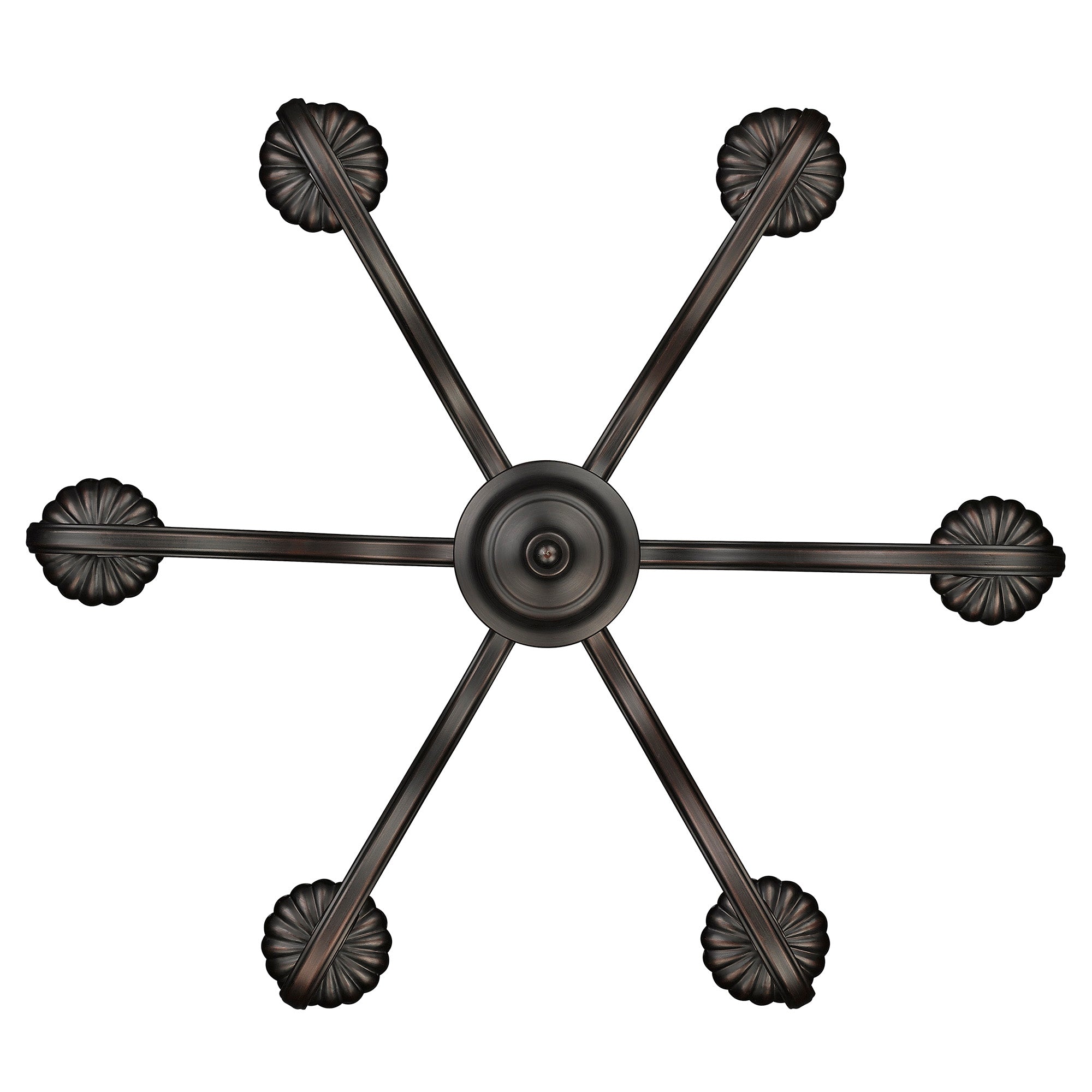 Larrick 6-light Semi-Flush Mount in Rubbed Bronze