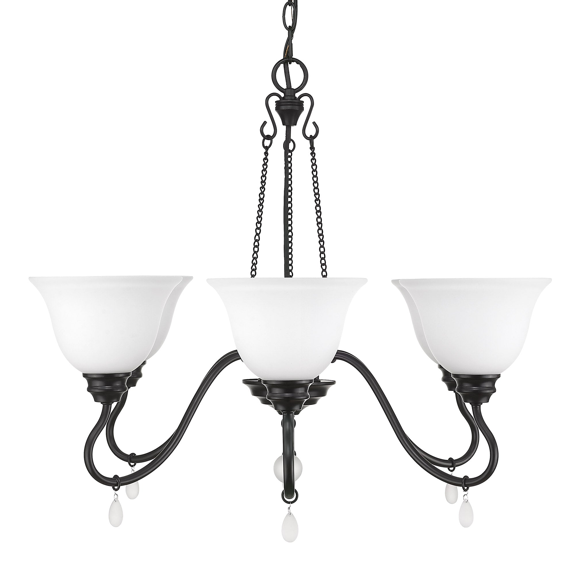 Donya 6-light Chandelier in Matte Black
