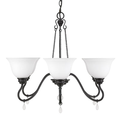 Donya 6-light Chandelier in Matte Black