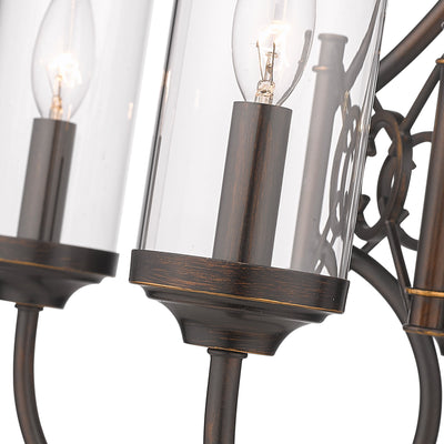 Quincy 5-light Chandelier in Cordoban Bronze