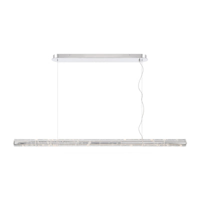 Golden Lighting Crystallo Integrated LED Island Light in Polished Nickel - - Golden Lighting