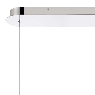 Golden Lighting Crystallo Integrated LED Island Light in Polished Nickel - - Golden Lighting