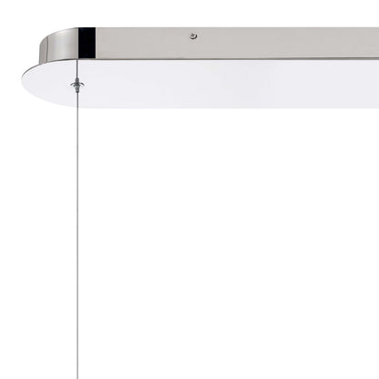 Golden Lighting Crystallo Integrated LED Island Light in Polished Nickel - - Golden Lighting