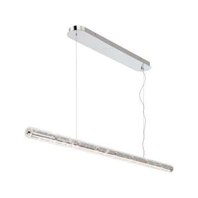 Golden Lighting Crystallo Integrated LED Island Light in Polished Nickel - - Golden Lighting