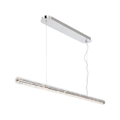 Golden Lighting Crystallo Integrated LED Island Light in Polished Nickel - - Golden Lighting