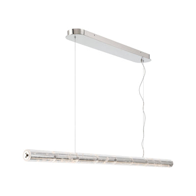 Golden Lighting Crystallo Integrated LED Island Light in Polished Nickel - - Golden Lighting