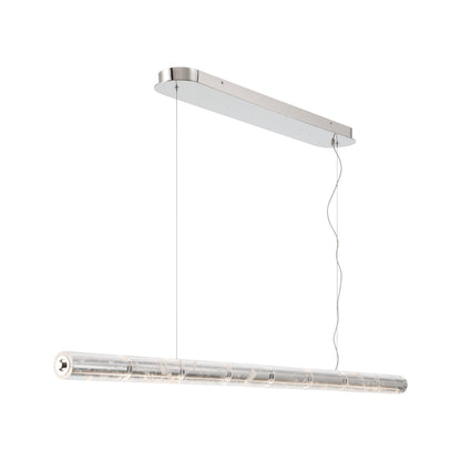 Golden Lighting Crystallo Integrated LED Island Light in Polished Nickel - - Golden Lighting