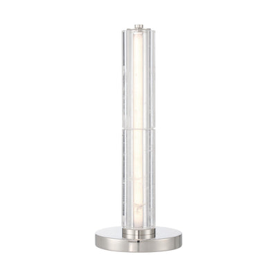 Golden Lighting Crystallo Integrated LED Table Lamp in Polished Nickel - - Golden Lighting